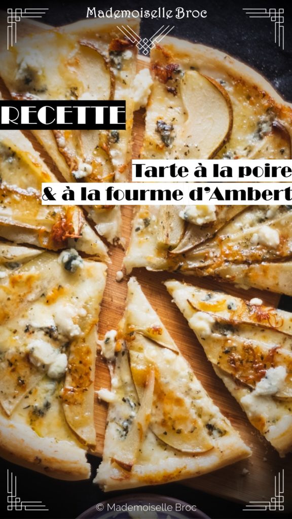 Photo d'une tarte aux poires et à la fourme d'ambert