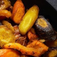 Photo de légumes rotis pour illustrer cette recette sur les légumes d'automne rotis