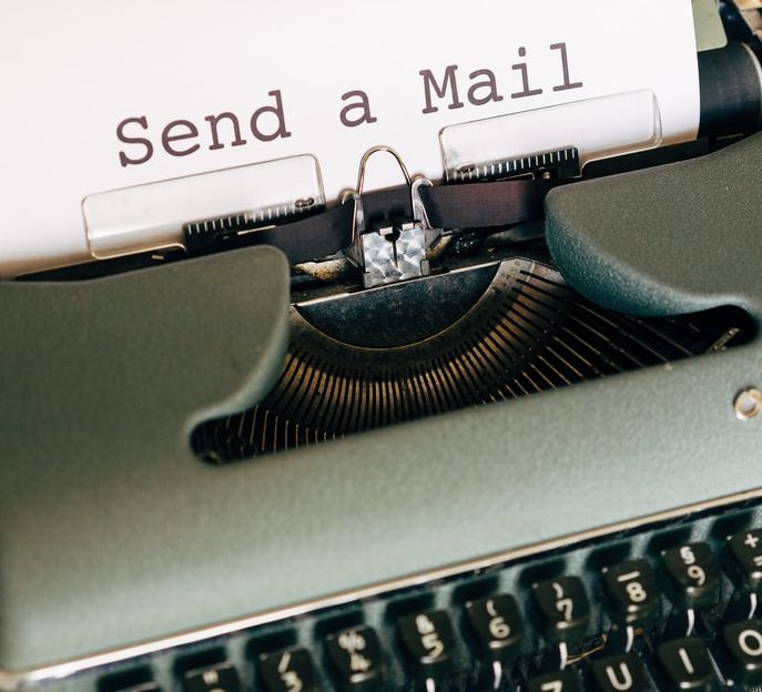 Photo d'une machine à écrire